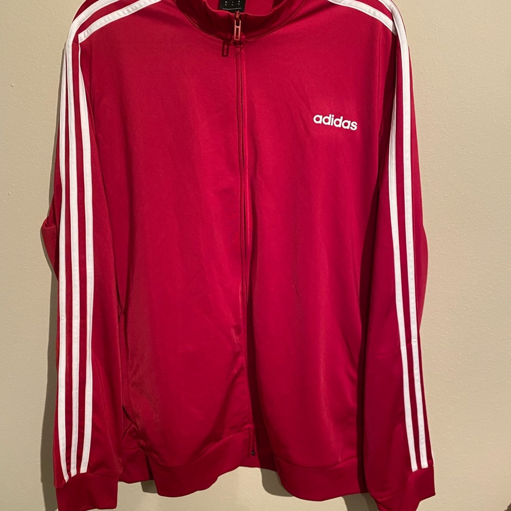 adidas Originals Red Zip-Up Jacket